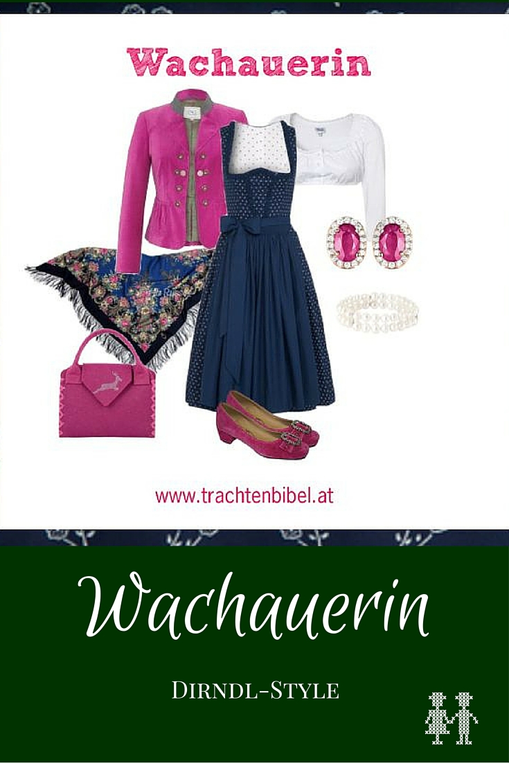 Eine echte Wachauerin hat ein Wachauer Dirndl. In unserem aktuellen Dirndl-Styling wird das Blaudruck-Dirndl modern interpretiert.