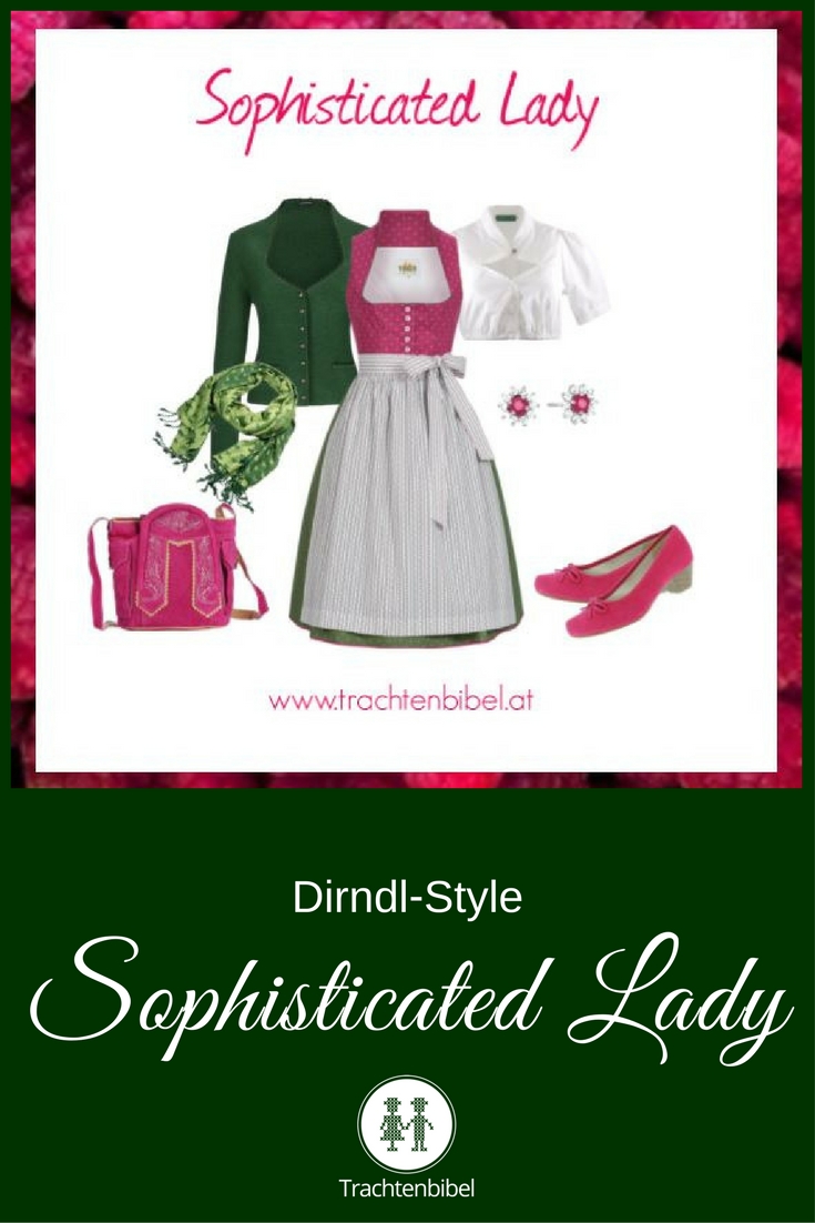 Sophisticated Lady Outfitzusammenstellung - Dirndl in Grün und Pink zum Nachshoppen