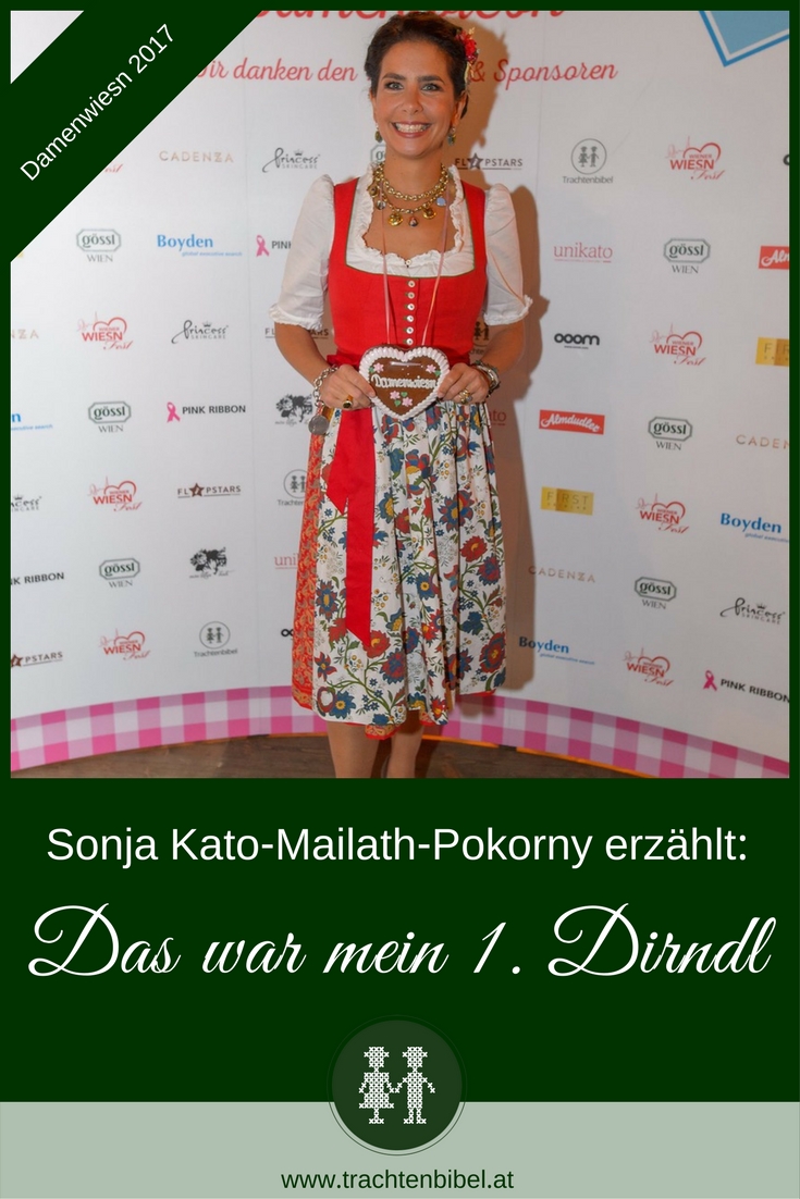 Sonja Kato-Mailath-Pokorny, die Organisatorin der Wiener Damenwiesn, verrät, was ihr erstes Dirndl war!