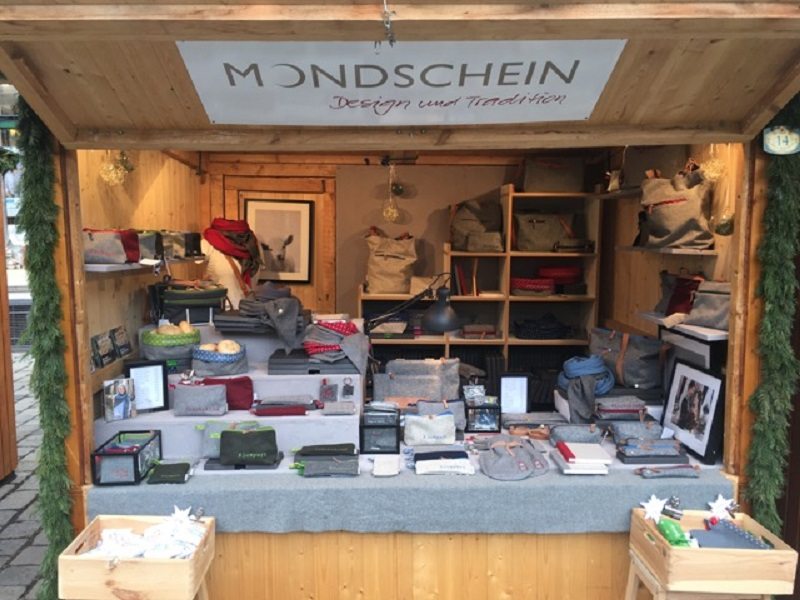 Mondschein Stand Christkindlmarkt Freyung